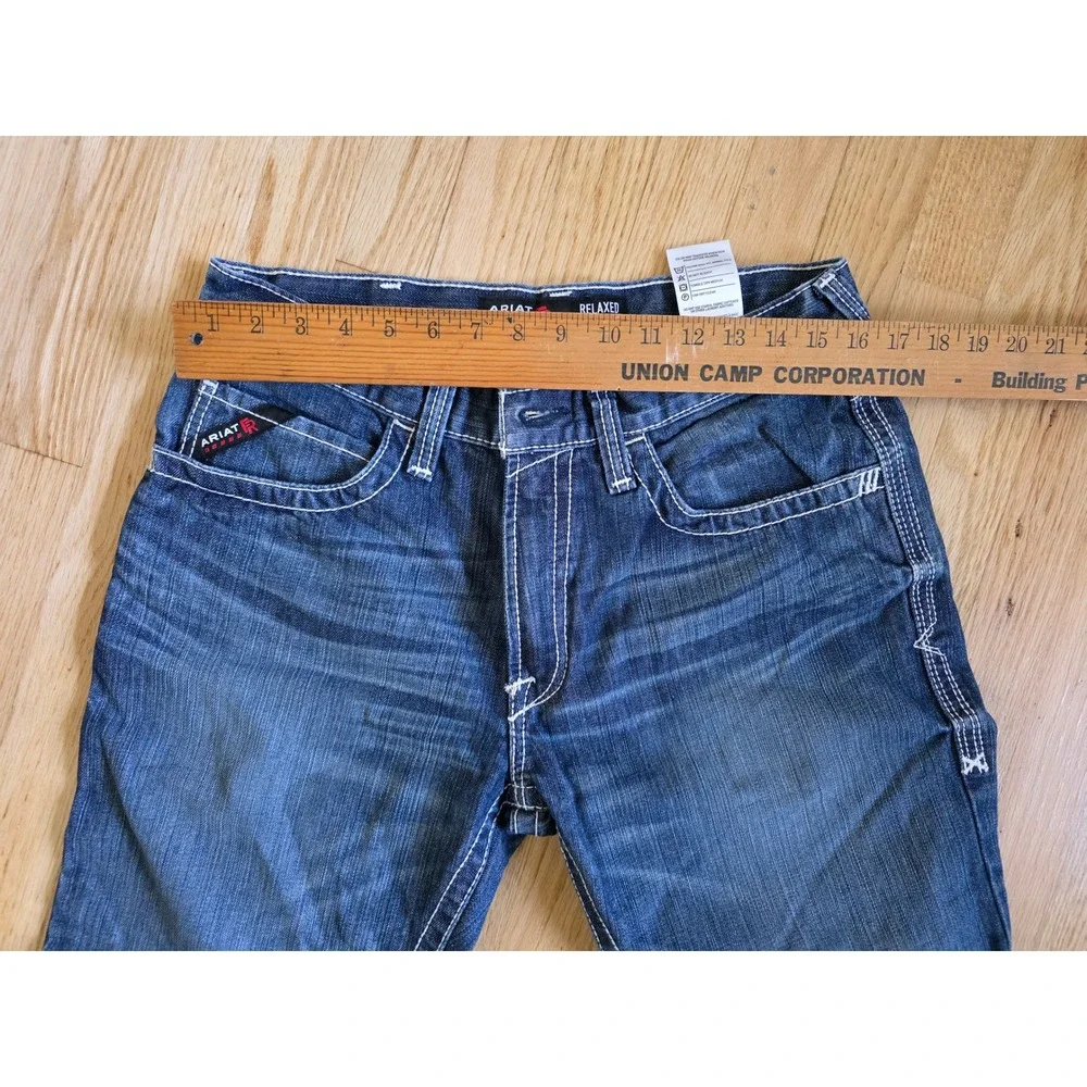 Ariat M4 Relaxed Boot Cut FR Jeans Mens 31x30 Blue Flame Resistant CAT 2 Denim